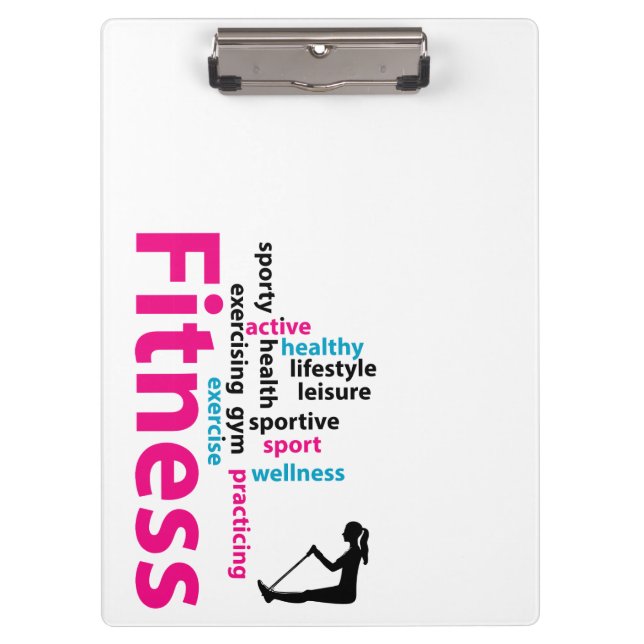 Porte-bloc Mots fitness (Devant)