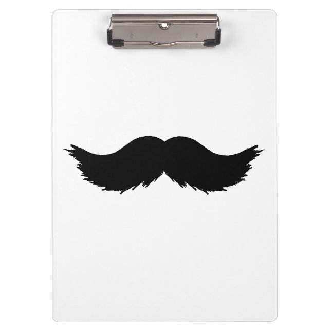 Porte-bloc Moustache noire furtive (Devant)