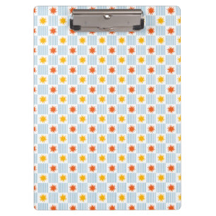 Porte-bloc multi-couleurs à motif soleil damier