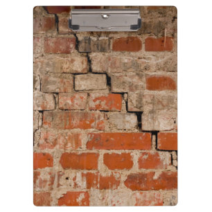 Porte-bloc Mur en brique fissurée