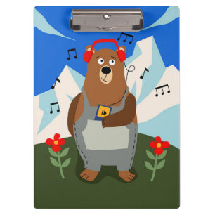 Porte-bloc Musique Art Musique Et Ours