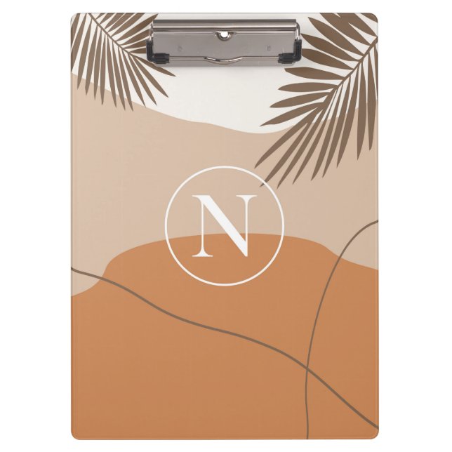 Porte-bloc N - Lettre monographie initiale N Design abstrait (Devant)