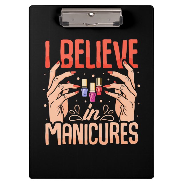 Porte-bloc Nail Tech Croire En Manucures (Devant)