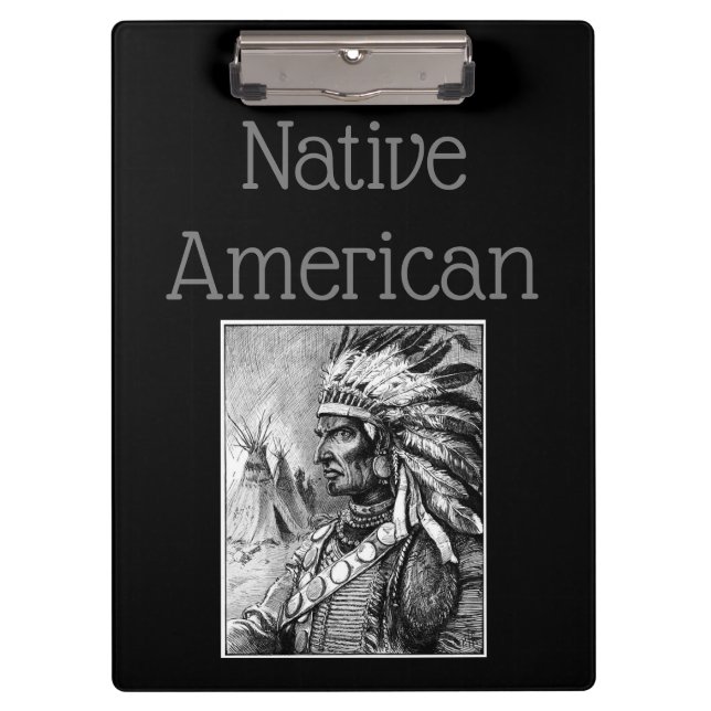 Porte-bloc Native American Clipboard (Devant)