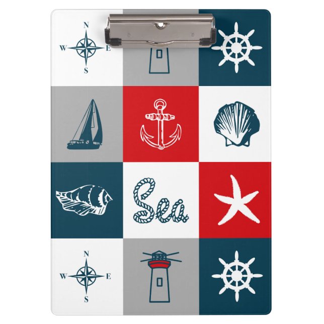 Porte-bloc Nautical themed design (Devant)