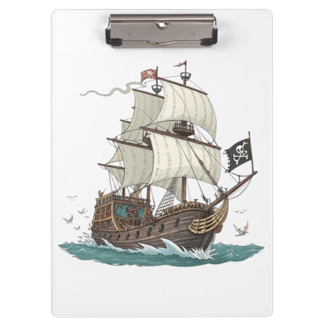 Porte-bloc Navire Pirate (Devant)