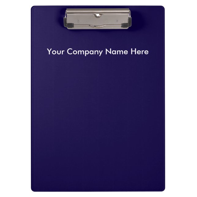 Porte-bloc Navy Blue White Logo Pro clipboard (Devant)