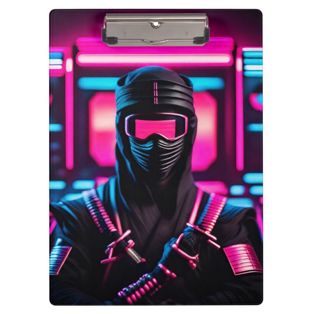 Porte-bloc néon ninja (Devant)