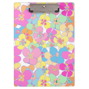 Porte-bloc Neon Retro Floral Rose