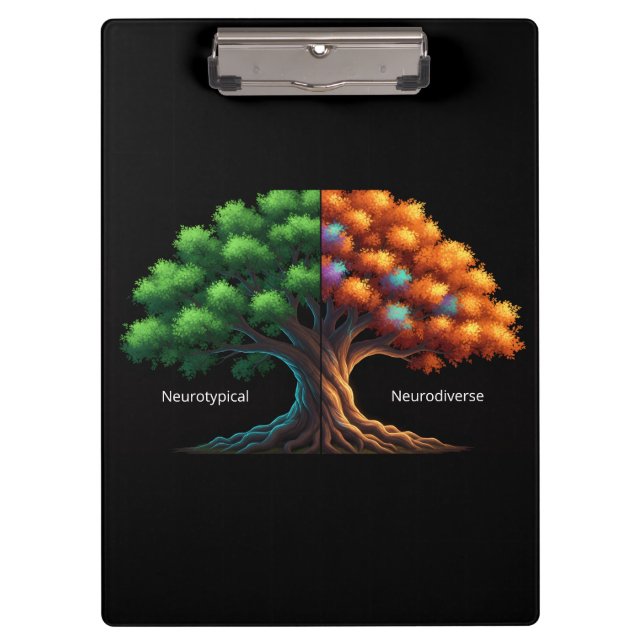 Porte-bloc Neurotypique vs. Neurodiverse (Devant)