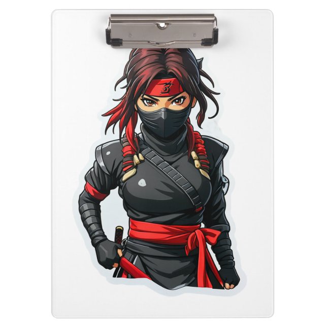 Porte-bloc Ninja Girl (Devant)