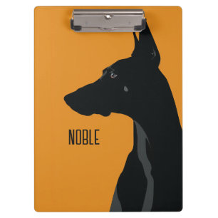 Porte-bloc Noble noir Doberman
