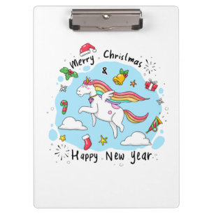 Porte-bloc Noël à la licorne