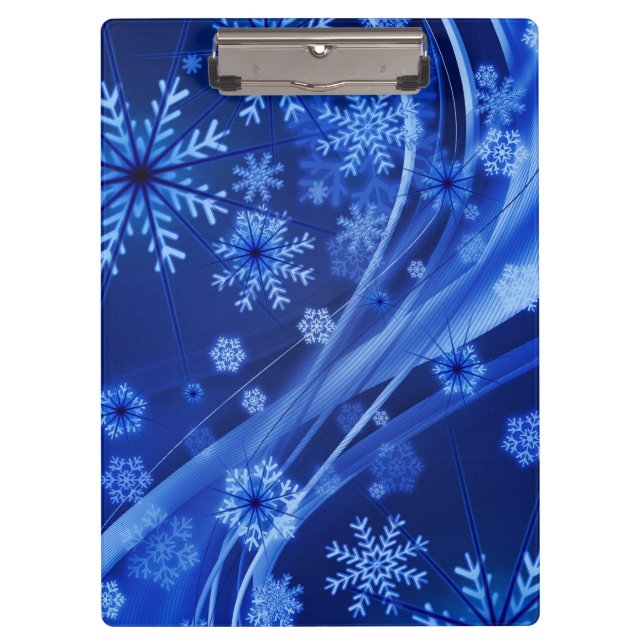 Porte-bloc Noël des Flèches de neige en hiver (Devant)