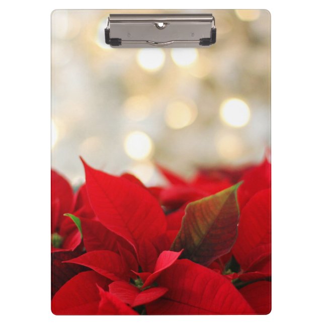 Porte-bloc Noël Poinsettia (Devant)