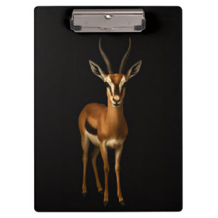 Porte-bloc noir 4 Luxe, Gazella élégante