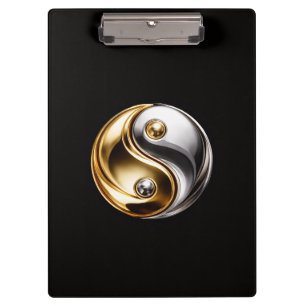 Porte-bloc noir 4 Luxe, Harmony Yin Yang