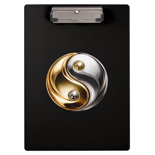 Porte-bloc noir 4 Luxe, Harmony Yin Yang (Devant)