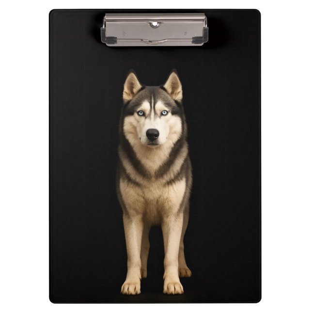 Porte-bloc noir 4 Luxe, Husky Elite Glacé (Devant)