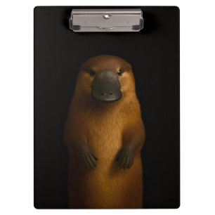 Porte-bloc noir 4 Luxe, Ornithorynque élégant