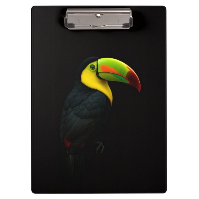 Porte-bloc noir 4 Luxe, Toucan à bec caréné (Devant)