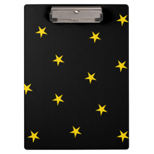 Porte-bloc Noir avec étoiles jaunes Porte - bloc