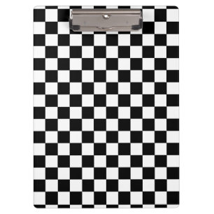 Porte-bloc Noir et blanc Checkered