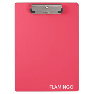 Porte-bloc Nom de couleur rose Flamant rose