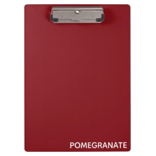 Porte-bloc Nom de la couleur rouge de la grenade
