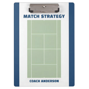 Porte-bloc Nom de l'entraîneur de tennis Tactique de stratégi