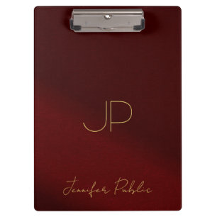 Porte-bloc Nom de script de calligraphie Monogramme Élégant T