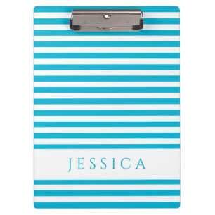 Porte-bloc Nom du Motif Modern Blue Stripes
