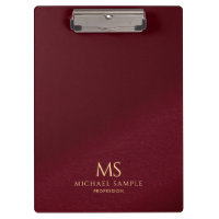 Nom en texte doré Monogramme Personnalisé Élégant
