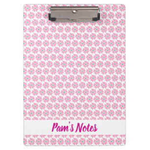 Porte-bloc Nom floral rose moderne