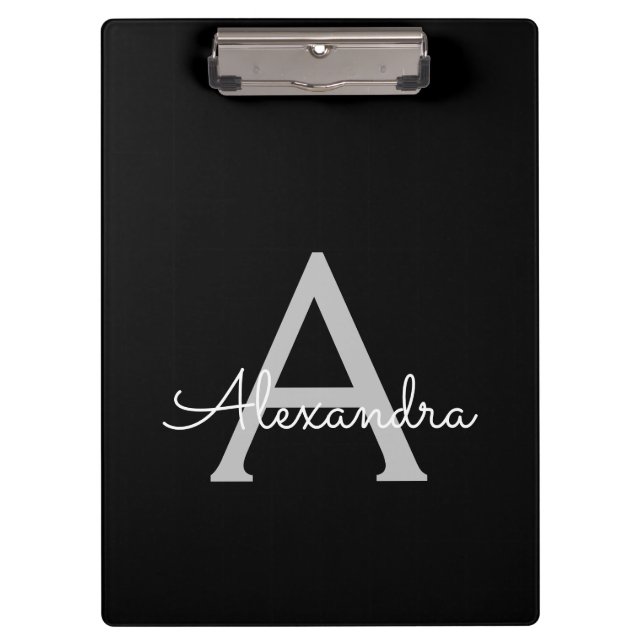 Porte-bloc Noms de monogramme de fille de script moderne arge (Devant)