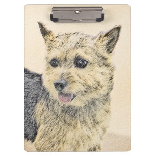 Porte-bloc Norwich Terrier Peinture - Cute Original Chien Art
