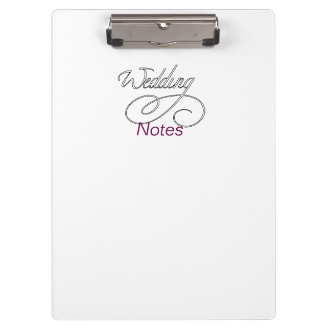 Porte-bloc Notes de mariage Bloc-notes de rendez-vous pour le (Devant)