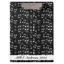 Notes de musique noir et blanc