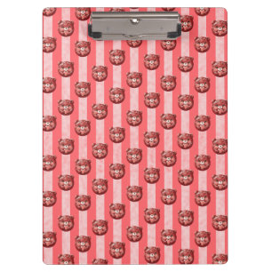 Porte-bloc Nounours Ours en Chocolat Cerise