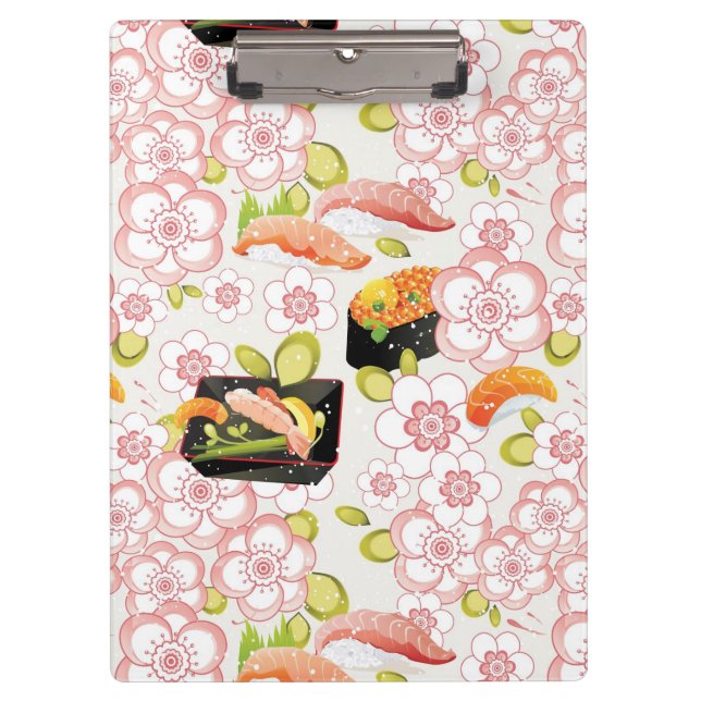 Porte-bloc Nourriture japonaise : Motif 2 de sushi (Devant)