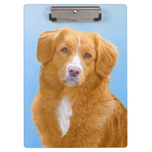 Porte-bloc Nouvelle-Écosse Peinture de chien pour l'essayeur