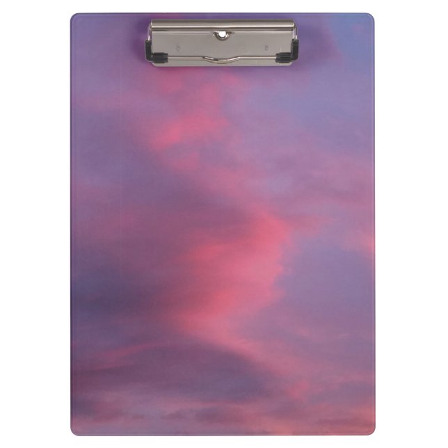 Porte-bloc Nuages roses bleus (Devant)
