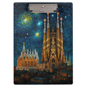 Porte-bloc Nuit Catalan Starry Gaudí rencontre Van Gogh