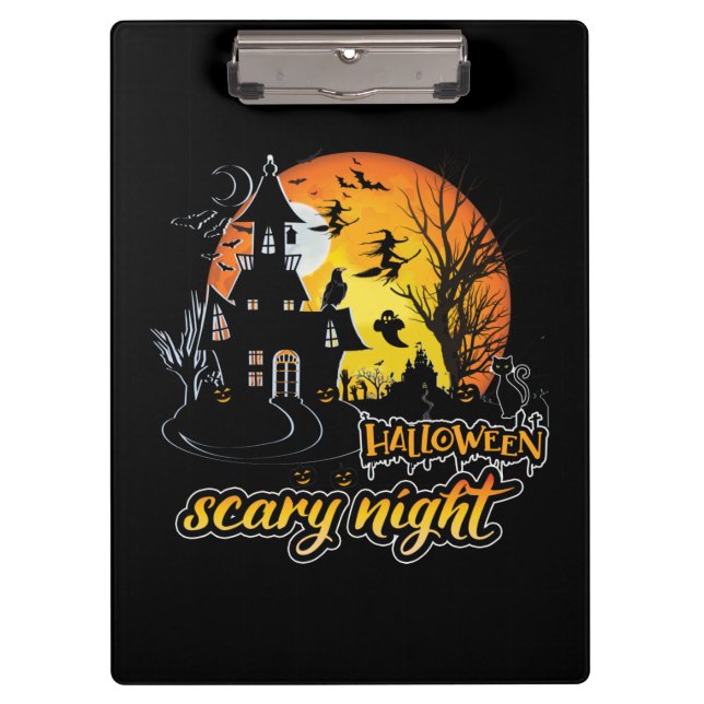 Porte-bloc Nuit d'Halloween effrayant (Devant)