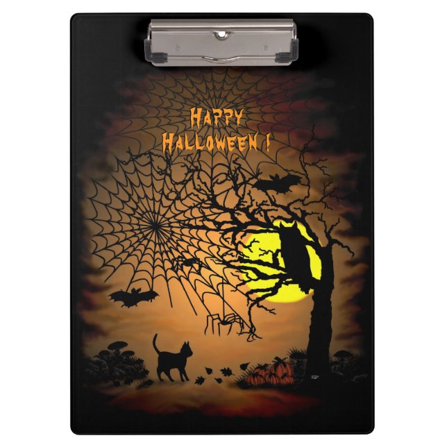 Porte-bloc Nuit d'Halloween, Joyeux Halloween ! (Devant)