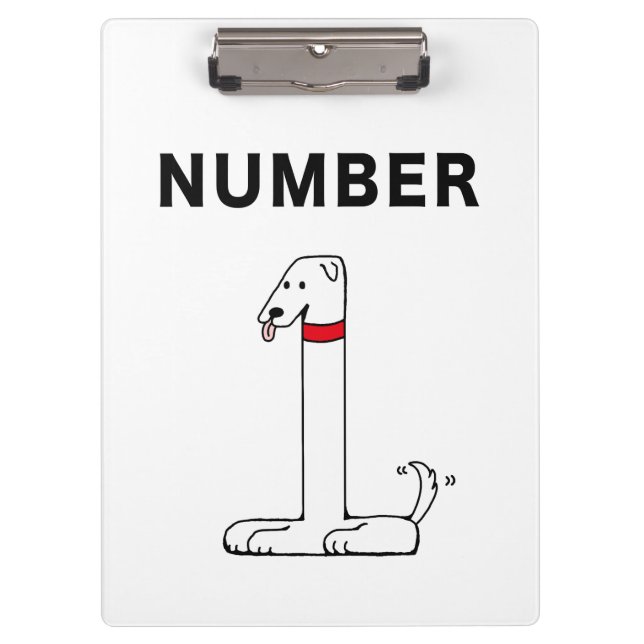 Porte-bloc Numéro un chien (Devant)