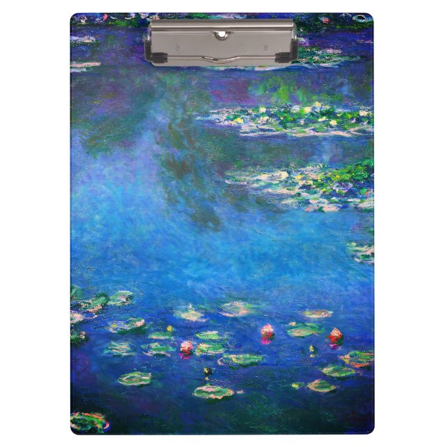Porte-bloc Nymphéas vintage par Claude Monet (Devant)