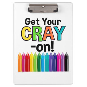 Porte-bloc Obtenez votre Cray On Rainbow Crazy Crayon Art Tea