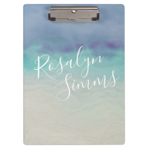 Porte-bloc Océan peint