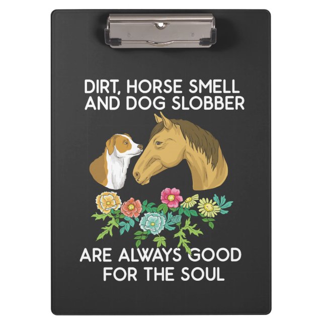 Porte-bloc Odeur De Cheval Et Slobber De Chien (Devant)